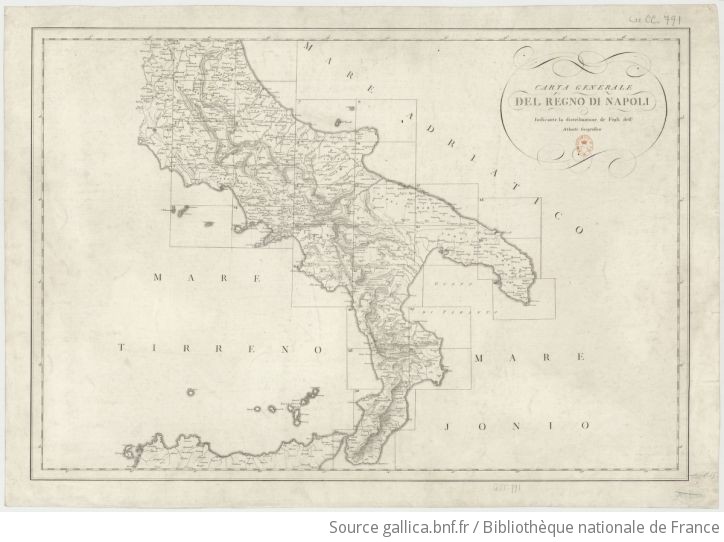 Atlante geografico del Regno di Napoli / delineato per ordine di Ferdinando  IV. re delle Due Sicilie & C. & C. ; Gius. Guerra inc.