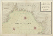 Carte particulière de la baye de Bengala, avec les sondes. 16..-17..