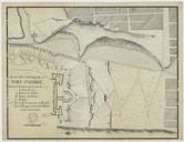 Plan de l'attaque du fort St George suivant la disposition des nouveaux ouvrages extérieurs de 1779