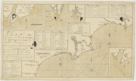 Plan de la coste depuis la rivierre de Gondagamas jusqu'à la rivière de Narzapour avec les entrées de rivierres separées. 17..