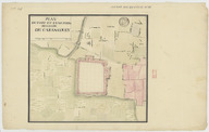 Plan du fort et d'une partie de lalde [ville ?] de Carangouly. 1760