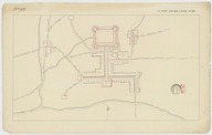 Plan d'un fort du Tamil Nadu et de ses environs. 1760