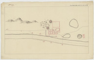 Plan d'un fort du Tamil Nadu et de ses environs. 1760