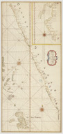 Plan de la coste de Mallabar, des Lacardives et d'une partie des Maldives. 1743