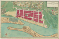 Plan de la ville de Goudelour aux Anglais en 1778