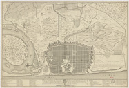 Plan de la ville de Pondicheri dedié à la mémoire de Mr Dupleix. 1748