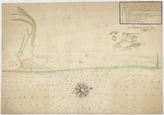  Plan de la rade de Pondichéry. Bayet. 1766