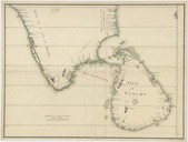 [Isle de Ceylon, partie de la côte de Malabar, le Maduré et partie de la côte de Coromandel]. 17..