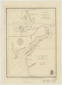  Plan of Surat river, 1750 ; Plan of Choul on the Malabar coast with the Drake's track, 19 july 1764.  1775