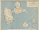 Carte de la Guadeloupe et dépendances. A, Meunier. 1945