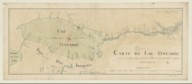Carte du Lac Ontario et de la Rivière jusques au dela de L'Isle de Montreal  G. Chaussegros de Léry. 1727