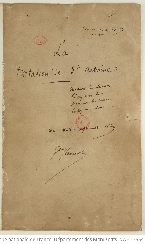 Œuvres Manuscrites De Gustave Flaubert (manuscrits Définitifs, Avec ...