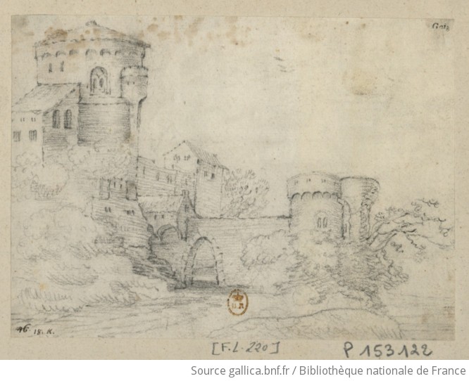 Un Château Fort Avec Tours Courtines Et Portes Dessin