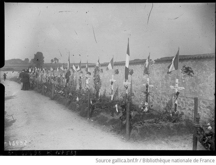 Chambry Seine Et Marne Le Cimetière 23 9 15 Tombes De Soldats Français Photographie De 