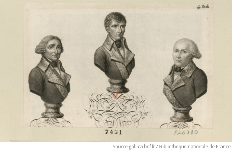 [Consuls Français]. Bustes De Bonaparte, Cambacérès Et Lebrun ...