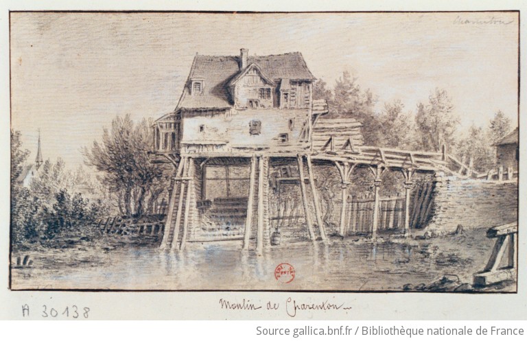 Moulin De Charenton Dessin Gallica