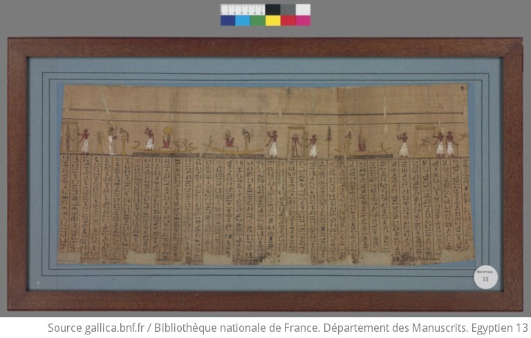 Papyrus Cadet Livre Des Morts De Padiamonnebnesouttaouy Egyptien 13 Gallica