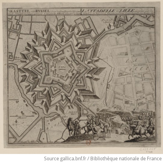 La Citadelle De Lille Assiegee Par Les Alliez En Nov 1708 Estampe Gallica