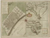 Grondvlakte van Nieuw-Orleans de Hoofdstad van Louisiana I. Tirion. 1744