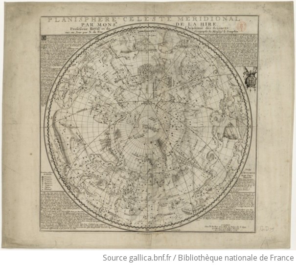Planisphere celeste septentrional ; Planisphere celeste meridional