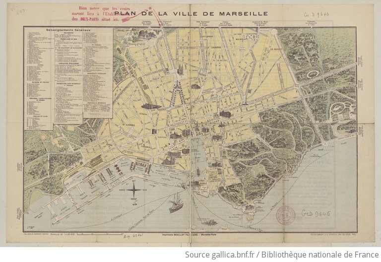 Plan de Marseille  Voyages  Cartes
