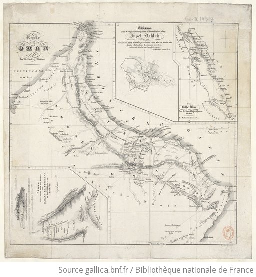 Karte Von Oman Zu Wellsted S Reisen Gallica