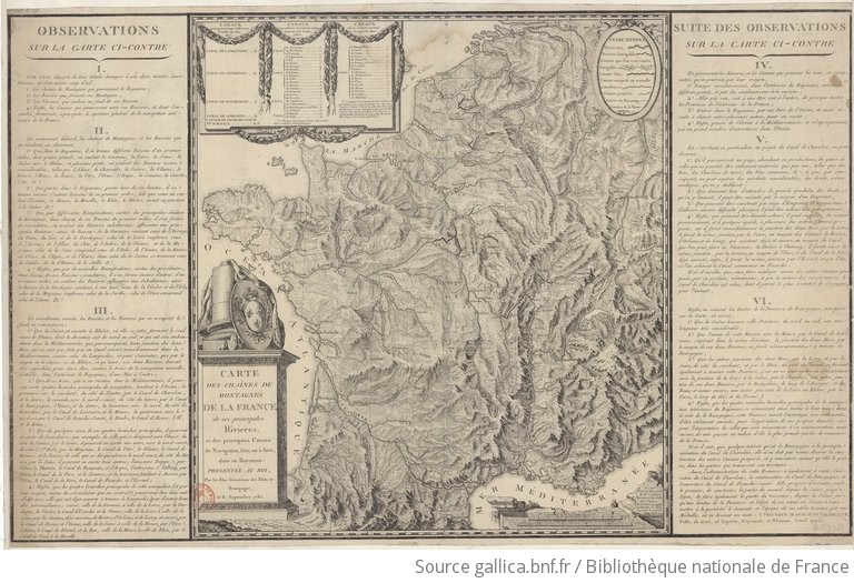 Carte Des Chaînes De Montagnes De La France De Ses