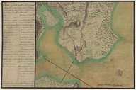 Plan du fort Carillon et du Camp retranché pour s'opposer à l'attaque des Anglais, avec l'ordre des colonnes à l'action du 8 Juillet 1758  1758