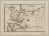 Carte des bayes, rades et port de Plaisance dans l'isle de Terre Neuve  J.-N. Bellin. 1744
