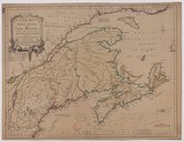 A new map of Nova Scotia and Cape Britain with the adjacent parts of New England and Canada 1755