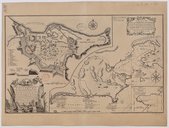      A plan of the city and harbour of Louisburg with the French batteries that defended it and those of the English shewing that part of Gabarus bay  R. Gridley. 1758