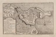 Plan de la ville de Louisbourg dans l'Isle Royale  J.-N. Bellin. 1764