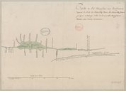 Carte du lac Champlain avec les rivières depuis le fort de Chambly dans la Nouvelle France jusques à Orange ville de la Nouvelle Angleterre 18e 
