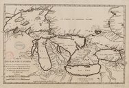 Carte des lacs du Canada  RP. de Charlevoix ; N. Bellin. 1744