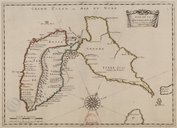 Isle de la Guadeloupe. N, Sanson1658