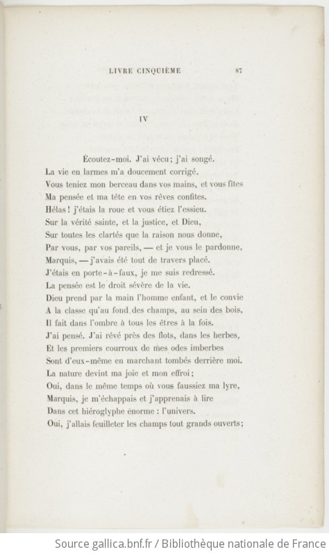 Les Contemplations, Par Victor Hugo. - Tome I. Autrefois 1830-1843 ...