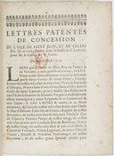 Lettres patentes de concession de l'isle de Saint-Jean et de celles de Miscou, situées dans le golfe de S. Laurent, pour M. le comte de S. Pierre  1719