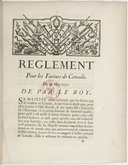 Règlement pour les farines du Canada  1732