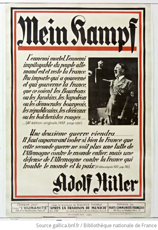 Mein Kampf. L'ennemi mortel, l'ennemi impitoyable du peuple