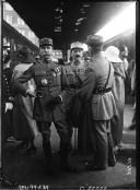Gare de l'Est, arrivée du général Le Rond de retour de haute Silésie  1922