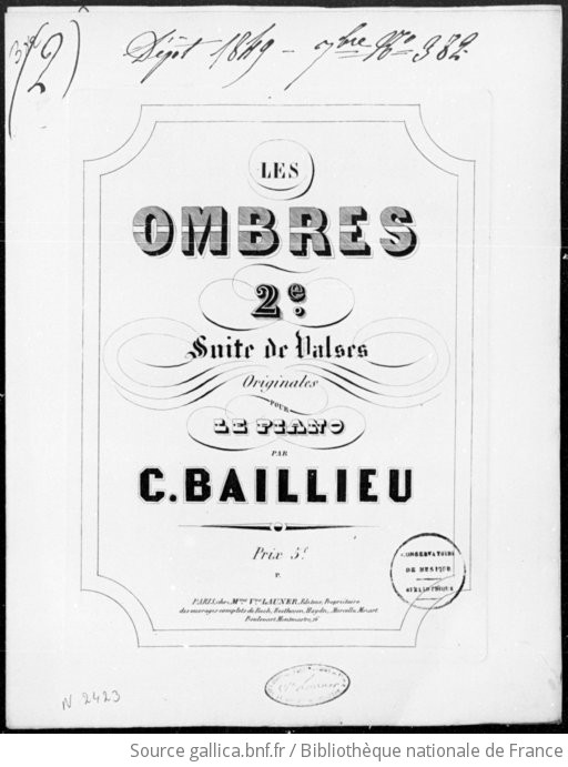 Les ombres : 2e suite de valses originales pour le piano / par C ...