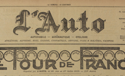 Accéder à la page "1919 – 13e édition du Tour de France"