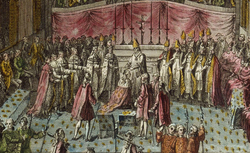 Le couronnement du roi, 1775