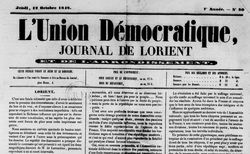 Accéder à la page "Union démocratique (L') : journal de Lorient"