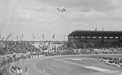[5/7/1924, inauguration des Jeux olympiques au stade de Colombes, cérémonie d'ouverture] : [photographie de presse] / [Agence Rol]