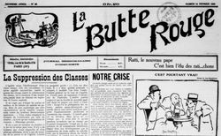 Accéder à la page "Butte rouge (La) : journal hebdomadaire communiste du 18e "