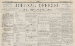 Accéder à la page "Journal officiel de la République française"