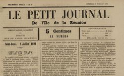 Accéder à la page "Petit journal de l'île de La Réunion"