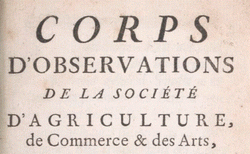  Corps d'observations de la Société d'agriculture, de commerce & des arts