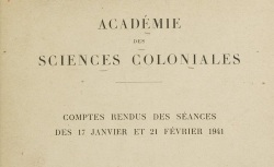 Accéder à la page "Académie des sciences coloniales"